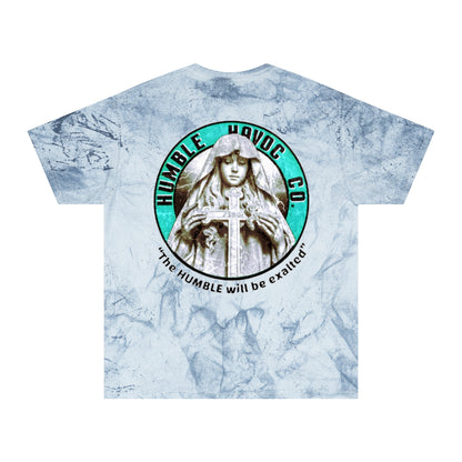 Cross rose marble t-shirt