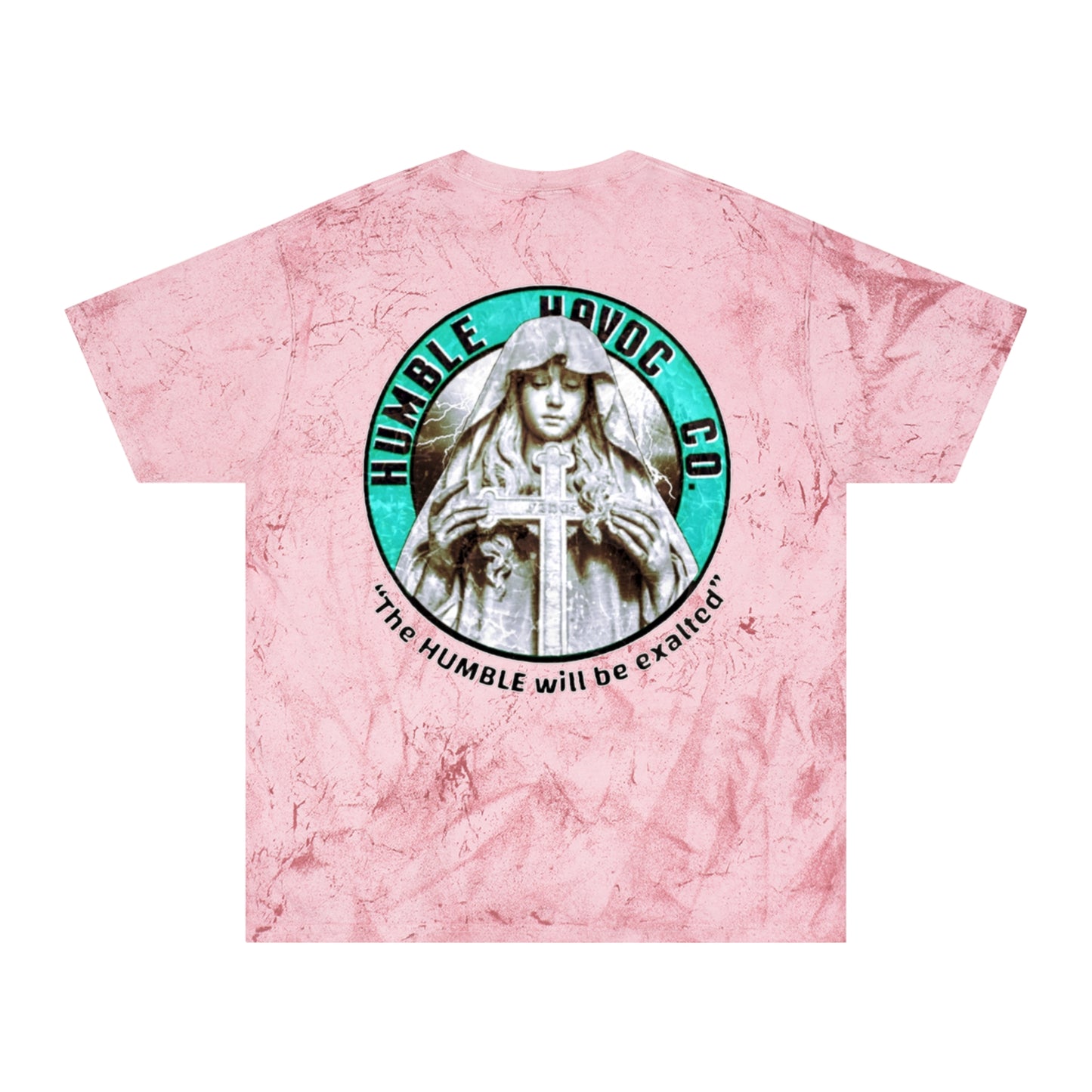 Cross rose marble t-shirt